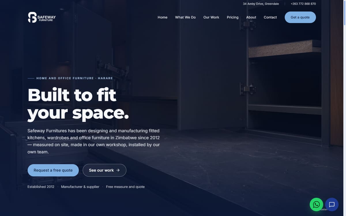 Safeway Furnitures website