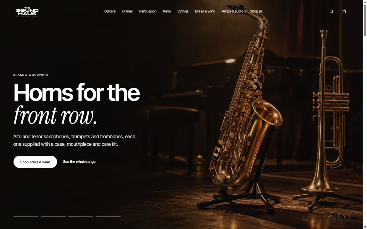 The Sound Haus website